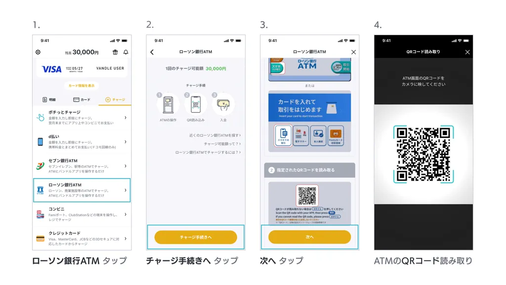 ローソン銀行ATMでバンドルカードへの現金チャージが可能に